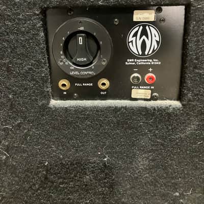 SWR Goliath 610 Bass Cab Cabinet Pre-Fender 1998 Ampeg SVT-VR Grill Cloth image 3