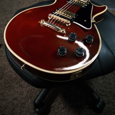 Orville by Gibson LPC Les Paul Custom with Rosewood Fretboard 1991 Wine Red image 5