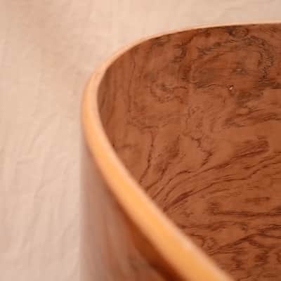 UNMARKED 18x14" BUBINGA/MAPLE/BUBINGA BASS/TOM SHELL - CLEAR GLOSS - BUYER SHIPS! image 6