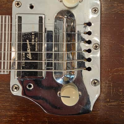 Vintage 1950s Electromuse Lap Steel Electric Guitar Natural image 5