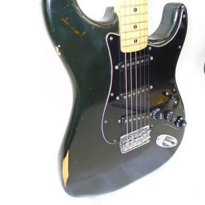 Vintage 1978 Fender Stratocaster Hardtail Electric Guitar, Maple Fingerboard, Black image 3