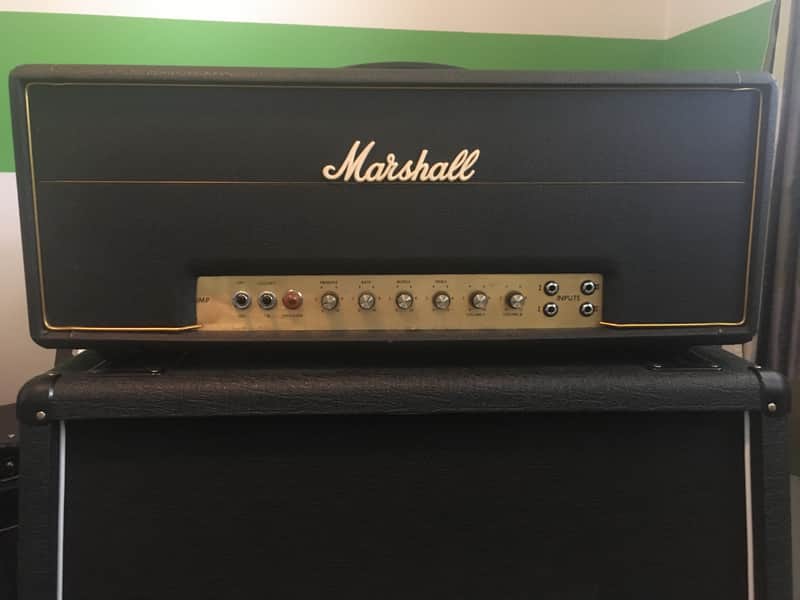 Marshall JMP 1959 Super Lead 2-Channel 100-Watt Guitar Amp Head 1967 - 1975 - Black image 1