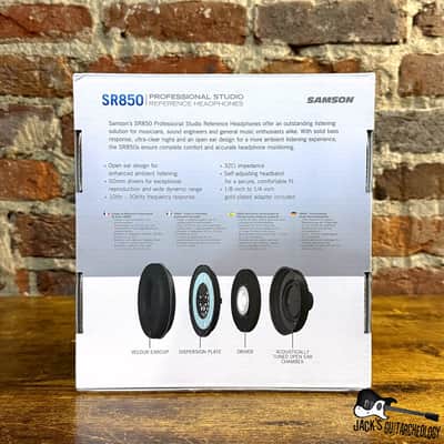 Samson SR850 Semi-Open Studio Reference Headphones *NEW* (2020s - Black) image 2