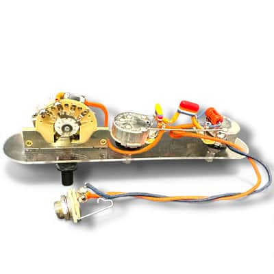 3-way tele CTS 500K with Greasebucket Tone Circuit with NOS 60’s Tropical Fish Capacitors and NOS Sprague Pacer Cap! image 5
