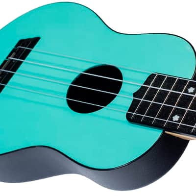 Flight TUS35 Light Blue Travel Soprano Ukulele New - plastic and a laminate linden top image 5