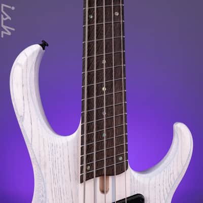Ibanez BTB865MS 5-String Bass Workshop Transparent White Flat image 6