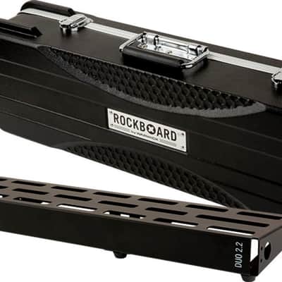 RockBoard DUO 2.2 Pedalboard, 24.5" x 5.5" w/ ABS Hardcase image 1