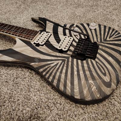 Ibanez RGD320Z 2000's - Custom Black and White Swirl Seymour Duncan Black Winter image 5