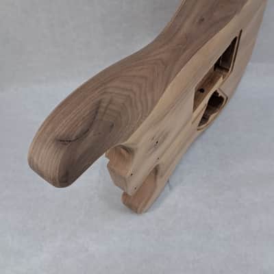Unfinished Walnut SSS guitar body - for Fender Strat Stratocaster neck Floyd Rose J1991 image 10