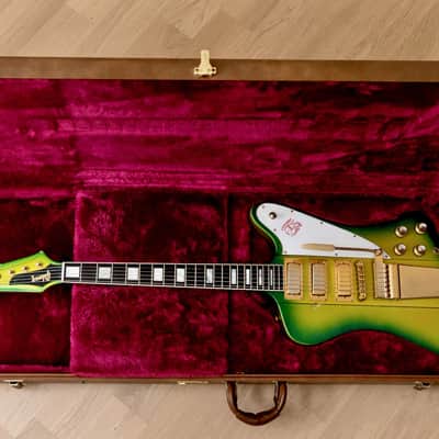 2000 Gibson Custom Shop Firebird VII Green Sparkle Burst w/ Case image 21