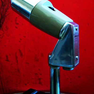 Vintage 1960's Electro-Voice 641 Omnidirectional Dynamic Microphone w Atlas DS-2 model desk stand display prop repair 638 image 9