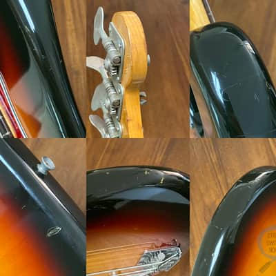 Fender Precision Bass, ‘62, LEFT HAND, 3 Tone Sunburst, 1991 image 10