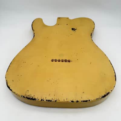 MJT Telecaster Body Relic Nitro Butterscotch Light mjt6699 image 8