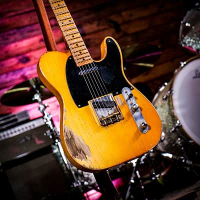 Fender Custom Shop Dale Wilson Masterbuilt 52 Telecaster Heavy Relic Smoked Butterscotch Blonde image 6
