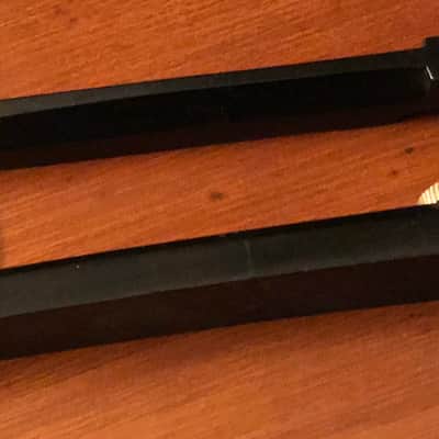 Archtop guitar Lowboy Bridge Gold Wheels Posts Ebony Black image 14
