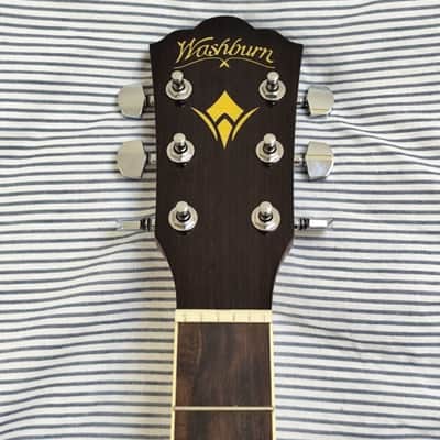 Washburn Heritage Series HD10SCE Acoustic-Electric Cutaway Dreadnought Guitar 2010s - Natural image 6