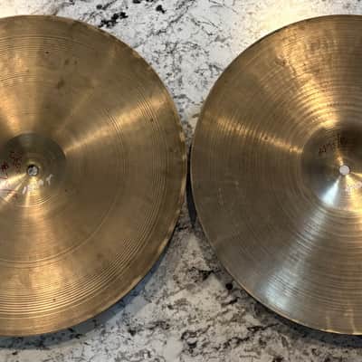 Zildjian A 1960s - B20 bronze 15” hats image 4