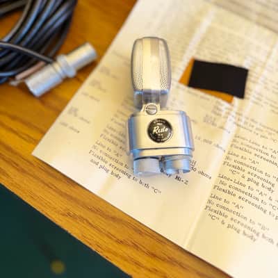 *New In Box* Vintage Reslo RBH Ribbon Microphone! 1960’s NOS (RCA) image 2