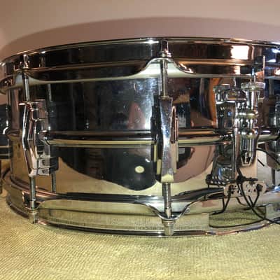 Ludwig Supraphonic 1950’s/60’s- Chrome over brass Snare Drum image 4