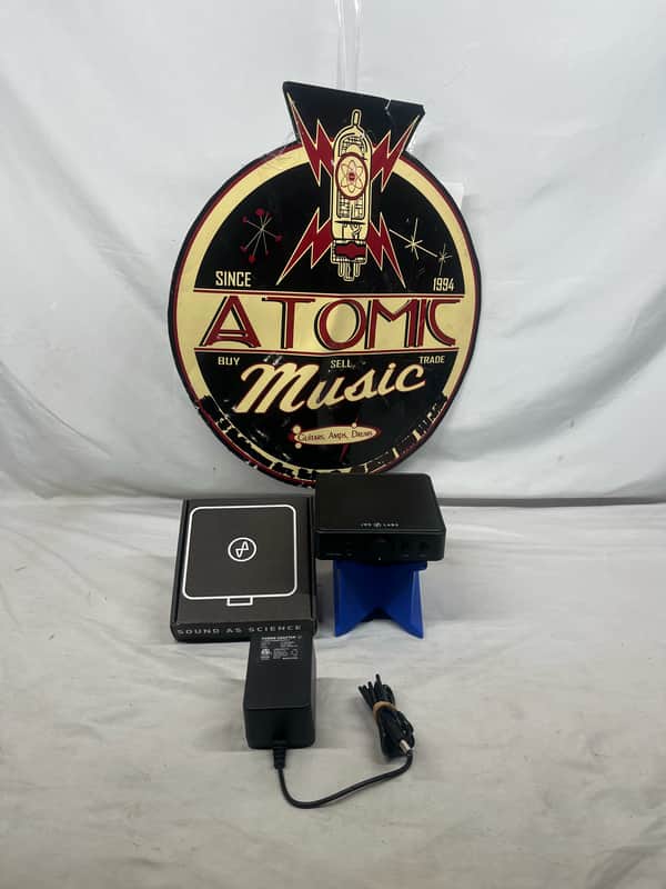 JDS Labs Atom Amp+ Headphone Amp and Preamp with Box and Power Supply