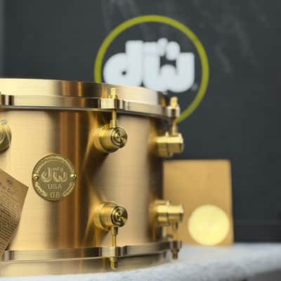 DW 6.5x14" True-Cast Snare Drum - Sand Cast Brushed Bell Bronze, MINT! image 15