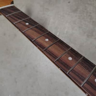 Flame Roasted Maple Strat Neck fits fender Stratocaster body 22 frets image 2