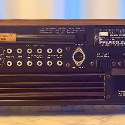 ✨ Sansui 661 Vintage Stereo Receiver – Professionally Serviced – Wood Cabinet – Made in Japan image 21