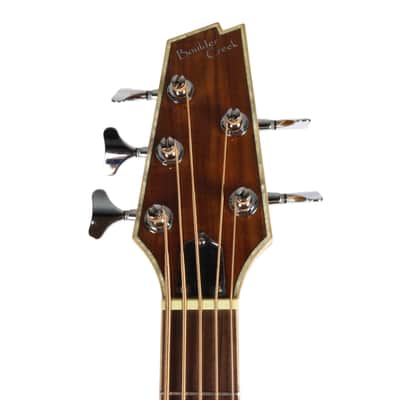 Boulder Creek EBR6-N5 5-string Solitaire Koa Acoustic Electric Bass image 5