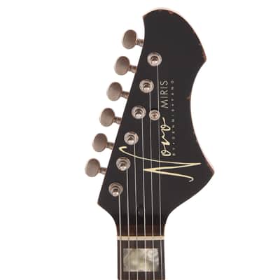 Novo Dealer Limited Miris J HH Pelham Burst Light Distress w/ Amber Back & Sides & Lollar Low Wind Imperial Humbuckers (Serial #26457) image 6