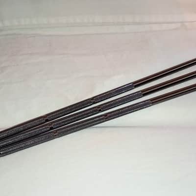 UNMARKED LONG LENGTH (24.5") FLOOR TOM LEGS SET - BLACK NICKEL FINISH -FREE SHIP TO C-USA! image 3