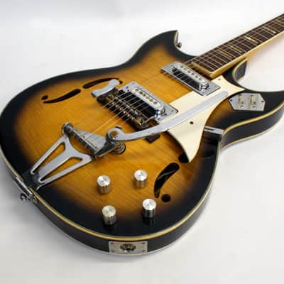 Vintage Apollo Fujigen Made Barney Kessel Style Electric Guitar with the Original Case image 4