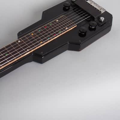Epiphone Electar Model M 7-string Lap Steel Electric Guitar (1938), ser. #1668, original tweed hard shell case. image 7