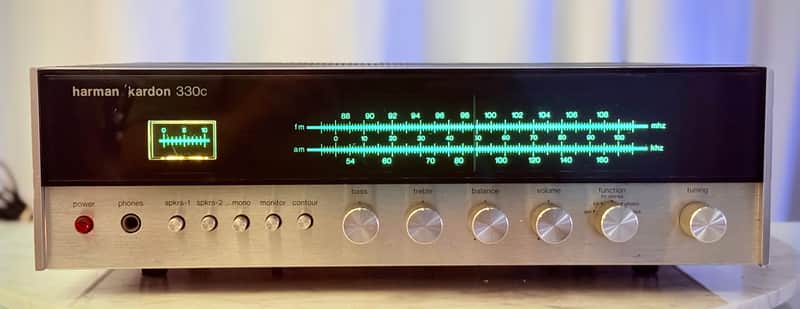 🎶✨ Harman Kardon 330C Vintage Stereo Receiver — Serviced, LED Dial Lighting, Fully Tested