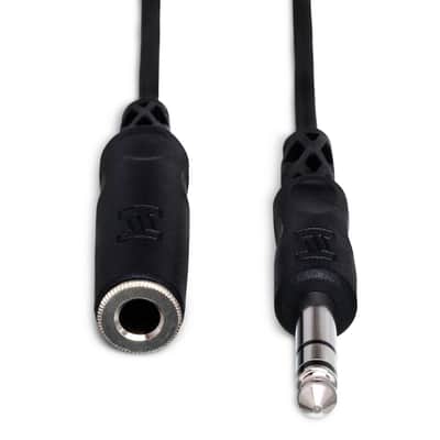 Hosa HPE-325C Headphone Extention Cable, 1/4" TRS to 1/4" TRS - Coil 25 Foot image 3