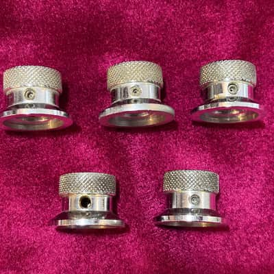 5 1960's Chrome Vox Chrome Amp Knobs All US Amps including Super Beatle Buckingham image 3