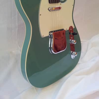 palm guitar studio "tele" 2013 surf green image 8