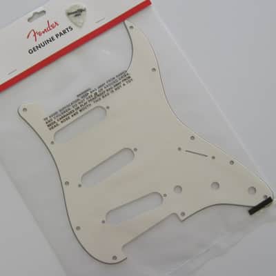 Fender Standard Stratocaster Pickguard Parchment 0991374000 image 1