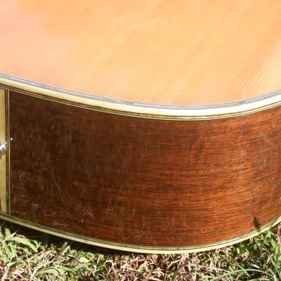 1975 Yairi YW-600 Dreadnought Guitar New Jacaranda Natural+Hard Case image 16