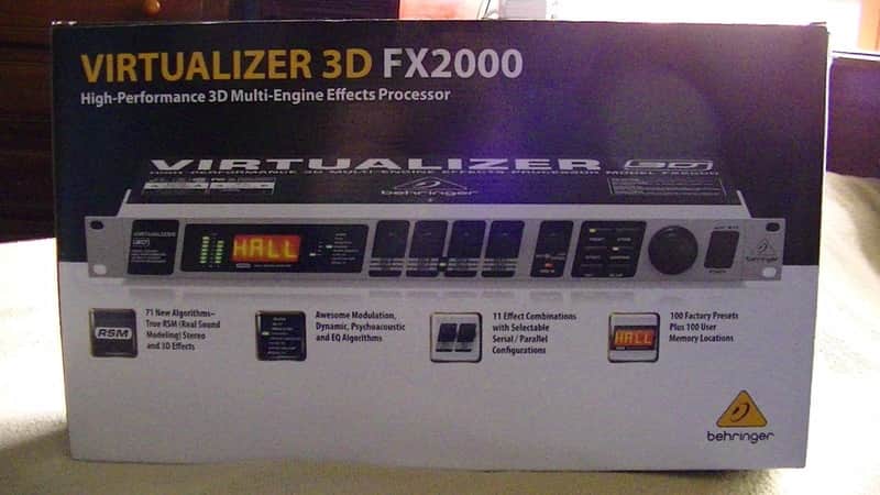 Behringer Virtualizer 3D FX2000 Multi-Engine FX Processor | Reverb