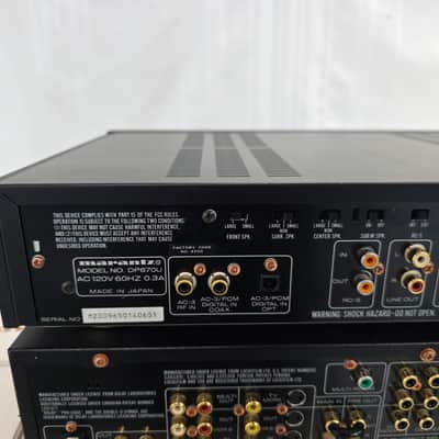 Marantz SR-96U Receiver (Original Box) & DP-870 Digital Processor 1997-2000 - Black image 6