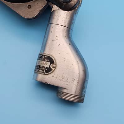 ☆Rare Vintage 1940s Shure 508 Stratoliner Microphone - 3 pin Amphenol Adapter Cable Included - Shure 51 52 708 508A 708A image 7