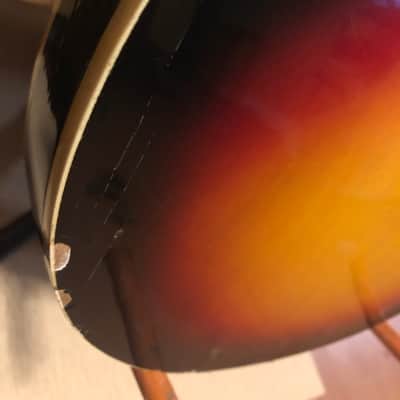 Trump Teisco violin guitar 1960s Sunburst by Tiesco image 23