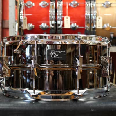 Canopus Black Nickel 6.5x14 Brass II Snare Drum image 1