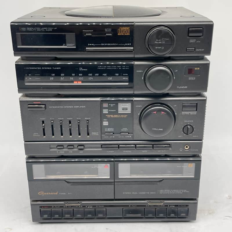 Garrard 511 Stereo System Compact All In One Cassette CD Tuner VTG Rare *NO CD image 1