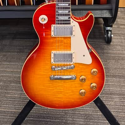 2008 Gibson Custom Shop 1959 Les Paul Reissue R9 – Cherry Sunburst – Complete Case Candy – Demo Video image 4