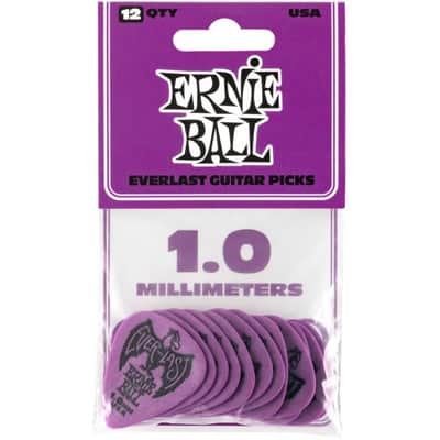 ERNIE BALL 9193 Everlast Pick Pack 100mm Plektren violett (12Stück) image 1