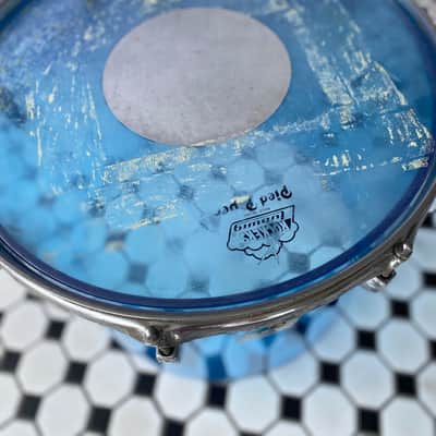 Ludwig 12x15" Blue Vistalite Tom 1970s - Acrylic image 3