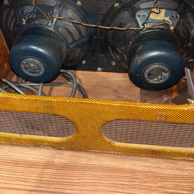 Fender Bassman 5E6-A Narrow Panel 40-Watt 4x10" Guitar Combo 1956 - Tweed - All Original! image 19