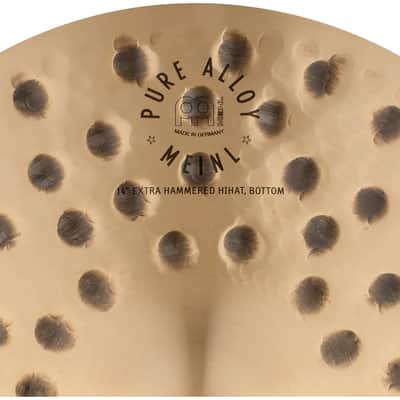 Meinl Pure Alloy Extra Hammered Hi Hat Cymbals 14" image 10