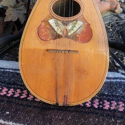 vintage unknown bowl back/Potato Bug Style Mandolin butterfly image 1